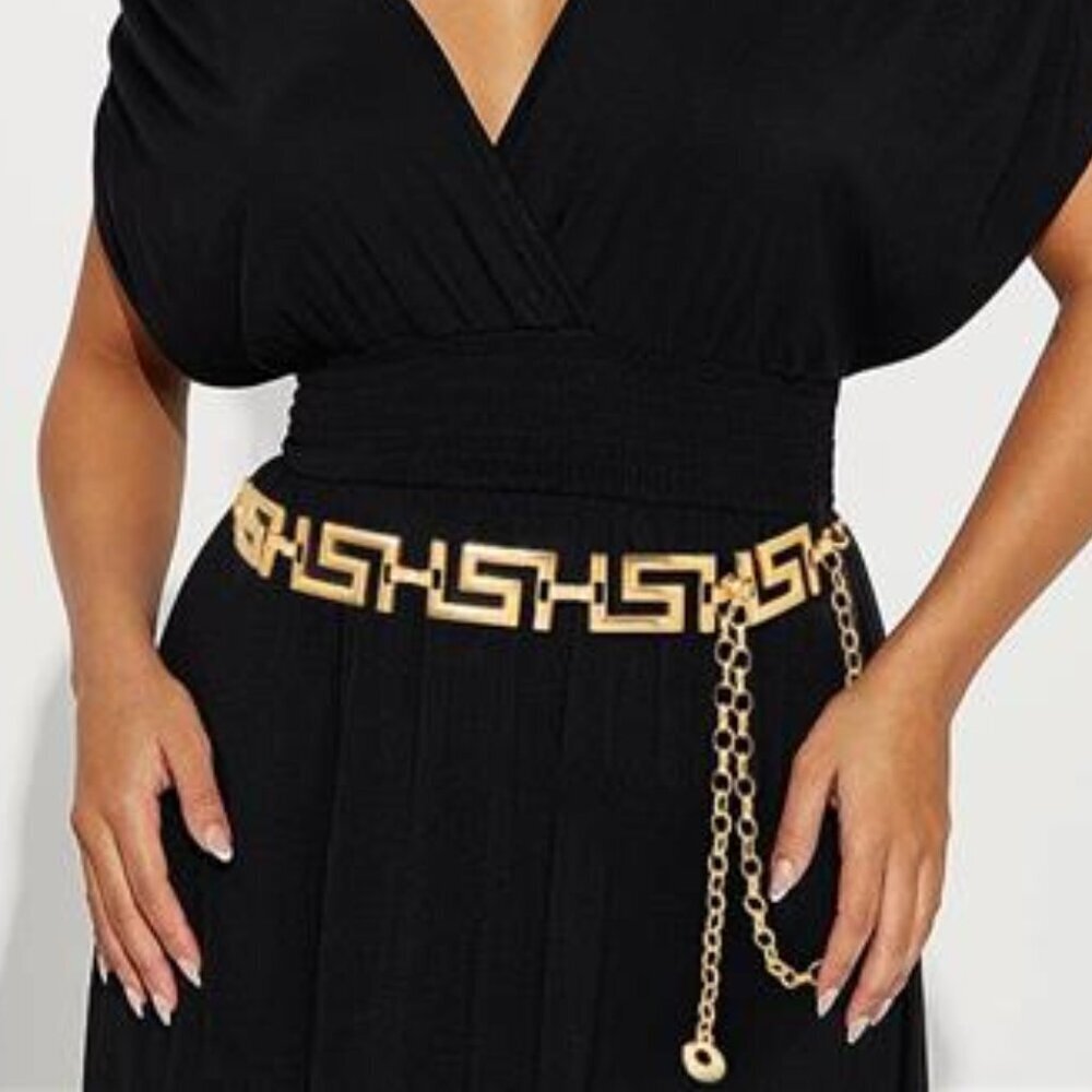 Metal Waist Chain for Women – Adjustable Belly Chain Waist Belt for Dresses
